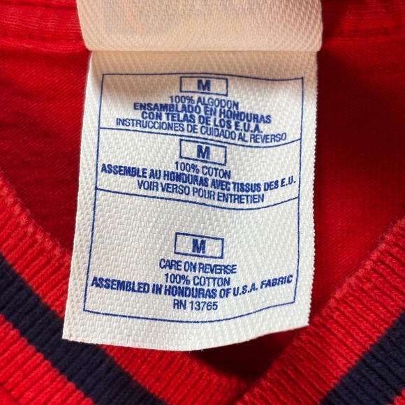 Pro Player Cleveland Indians Chief Wahoo Mens V-Neck MLB T-Shirt Red Size Medium - Picture 7 of 9